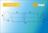 Цилиндровый механизм Msm CW100 PB 45*55 кл-верт (латунь) перфо