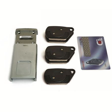 Броненакладка с магнитным ключом DiSec MG220Mini (мат.хром)