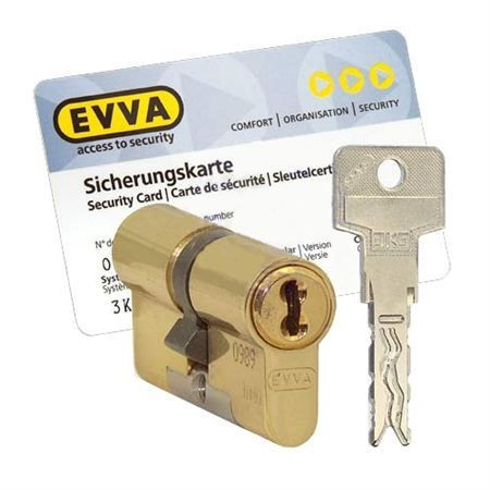 Цилиндр Evva 3KS 97 мм 41x56 ключ-ключ (латунь)