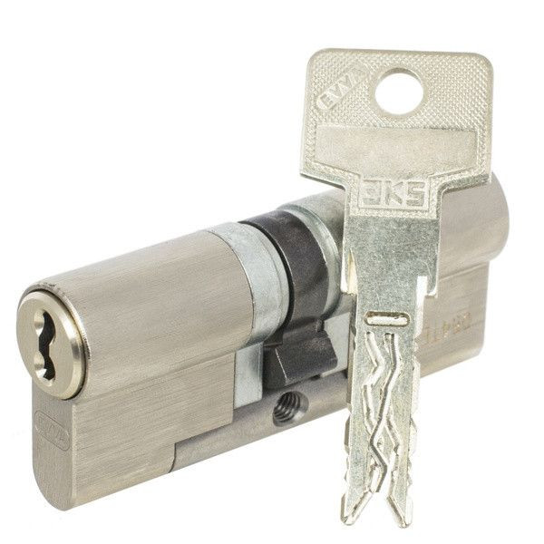 Цилиндр Evva 3KS 122 мм 51x71 ключ-ключ (никель)